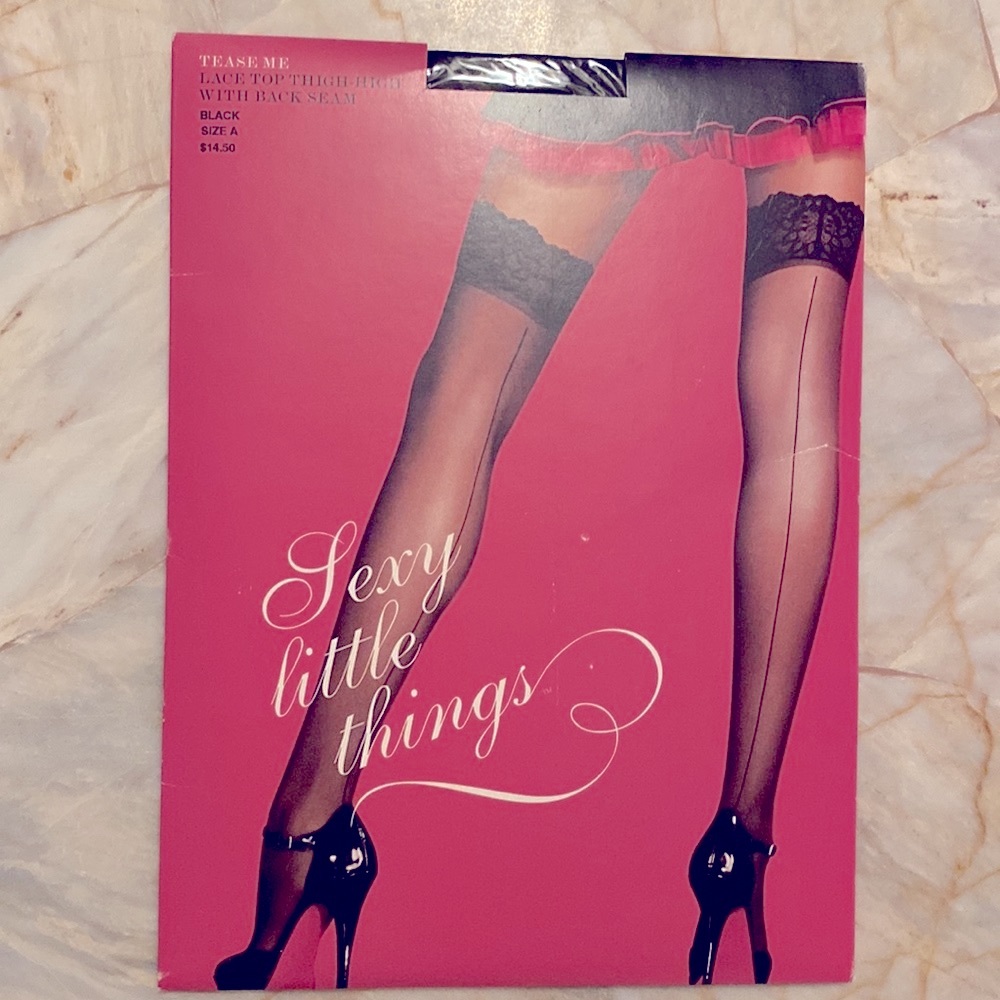 VS Sexy little things stockings  Size A  Accessories Hosiery &‎ Socks Black